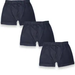 Kiddopanti Kids Black Solid Boxer Shorts (Pack Of 3)-image-59