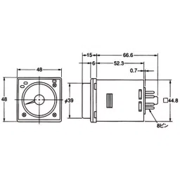 Omron Solid State Timer H3CR-A Series AC 100-240 /DC 100-125 V, H3CR-A8 AC100-240/DC100-125-22