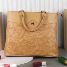 Metro Yellow Floral Medium Handbag-image-7
