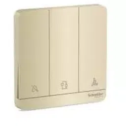 Schneider AvatarOn 3 switches 16AX 250V 1 way Wine Gold E8333DMWS_WG_G8-18