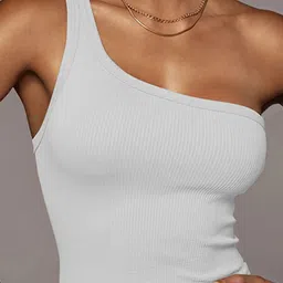 LULU & SKY Women One Shoulder Cotton Fitted Crop Top-picture-41