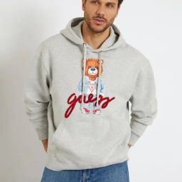 Guess Grey Print Full Sleeves Sweatshirt-image-69