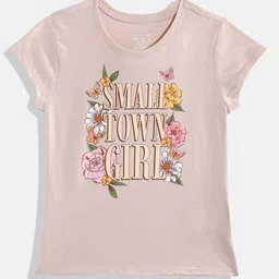 THE CHILDREN'S PLACE Girls Cotton Typography Printed T-shirt-picture-34