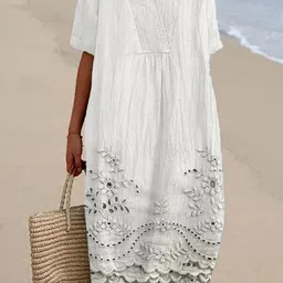 all about you Embroidered A-Line Dress-image-18
