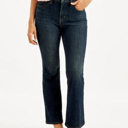 Levi's Women's Mid Rise Flared Indigo Jeans-picture-18