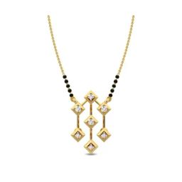 Kisna Diamond & Gold Jewellery 14k Gold & Diamond Banita Mangalsutra for Women-picture-8