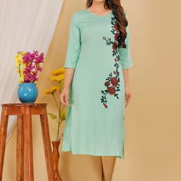 Mehsoos Women Printed Thread Work Kurta-picture-22
