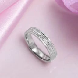 Zavya 925 Silver Sparkling Brilliance Rhodium Plated Rings for Men-image-70