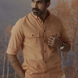 Andamen Casual Men Pocket Detail Cotton Regular Fit Shirt-image-85