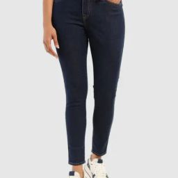 Levi's Dark Blue Super Skinny Fit Jeans-picture-34