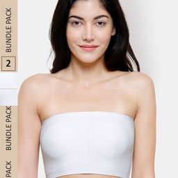 NOIRA Pack Of 2 Half Coverage Lightly Padded All Day Comfort Bandeau Bra-picture-7