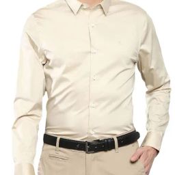 Calvin Klein Jeans Beige Slim Fit Shirt-image-104