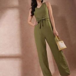 Globus Olive Cotton Regular Fit Jumpsuit-image-59