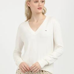 TOMMY HILFIGER Off White Regular Fit Pullover-image-41
