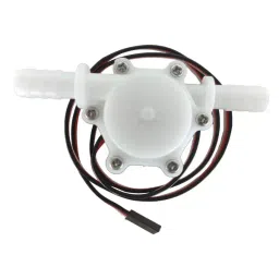 EFT Water Flow Sensor 5-24 V Working Voltage 6.5 mm Input/Output Diameter, White-2