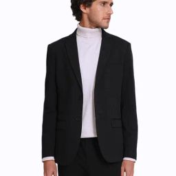 Selected Homme Dark Grey Jersey Flex Slim Fit Blazer-image-51