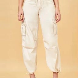 SF Jeans by Pantaloons Beige Cotton Joggers-picture-13