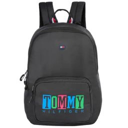 Tommy Hilfiger Pinocchio Black Polyester Solid Backpack - 11 Ltrs-8