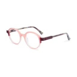 Etnia Barcelona Beige and Deep Red Round Eye Frame for Women 5BONAPA47OBEBX-picture-43