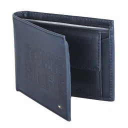 Tommy Hilfiger Rowan Navy Textured Bi-Fold Wallet for Men image 2