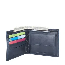 Tommy Hilfiger Rowan Navy Textured Bi-Fold Wallet for Men image 5