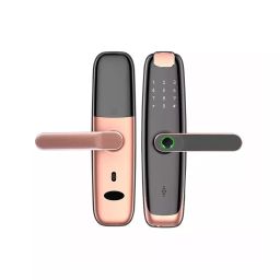 amiciSmart Biometric Door Lock WiFi Smart Lock Smartlife App ‎4 AA Batterie Compatible with Multiple Unlock Options, Fingerprint Unlocking, 1xBSC-SMT-DRLK-N-25