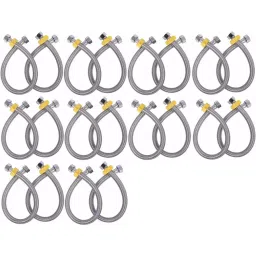 GENERIC Stainless Steel 24 inch Connection Pipe Silver, FG2768 (Pack of 20)-image-39