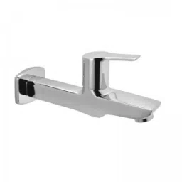 Essco by Jaquar APR-CHR-101107 Silver Stainless Steel Chrome Finish Bib Cock with Wall Flange-image-15