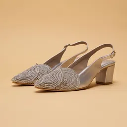 ERIDANI Embellished Block Pumps-20