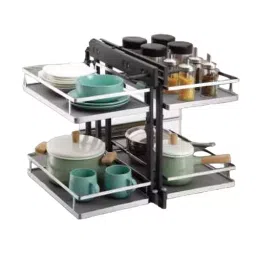 Harrison SS Series 20 inch (500 mm) Magic Corner With 50-60 Kg Loading Capacity, KA-096-17