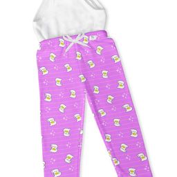 SuperBottoms B Letter Printed Pajama With Stitched In Padded Underwear - Purple-image-71