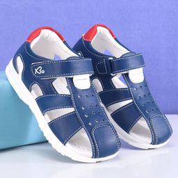 Babyoye Sandals With Velcro Closure - Blue-image-28