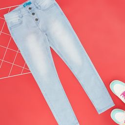 YU by Pantaloons Mild Washed Jeans - Light Blue-image-52