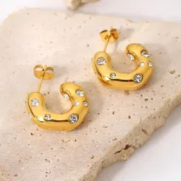 MEENAZ Circular Studs Earrings-34