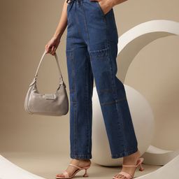Chemistry Women Straight Fit Pure Cotton Mid-Rise Jeans-picture-46