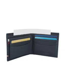 Tommy Hilfiger Branden Navy Solid Bi-Fold Wallet for Men image 5