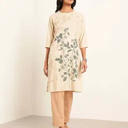 Rangmanch by Pantaloons White Printed Kurta-image-93