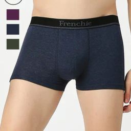 Frenchie Assorted Snug Fit Trunks - Pack of 4-image-2
