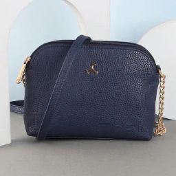 Mochi Blue Solid Medium Sling Handbag-28