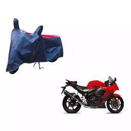 Auto Pearl Waterproof Two Wheeler Cover For Hyosung GT650R (Red & Blue)-image-19