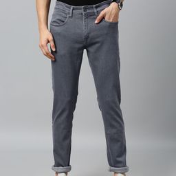 WROGN Men Grey Skinny Fit Mid-Rise Clean Look Stretchable Jeans-image-76