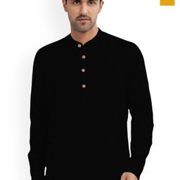 univibe Selection Of 2 Mandarin Collar Pure Cotton Straight Kurtas-picture-32