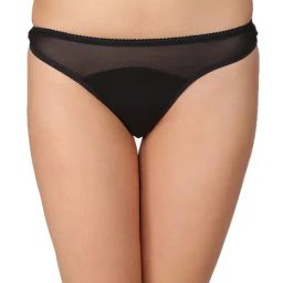 Clovia Black Cotton Thong-picture-36