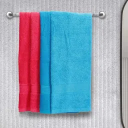 Bianca D'ross Blue & Pink 100% Cotton 380 GSM Hand Towels - Set of 4-12