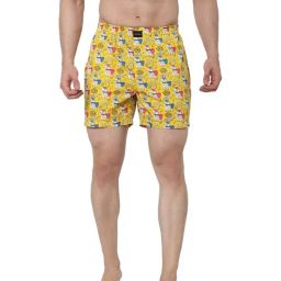 Jack & Jones Yellow Cotton Boxers-image-25