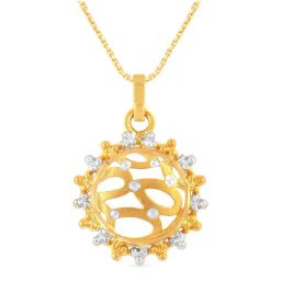 Malabar Gold and Diamonds 22k Gold Pendant without Chain for Women-picture-2