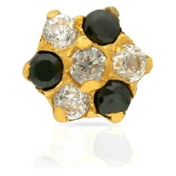 Malabar Gold and Diamonds 22k Gold Floral Nosepin for Women-image-56
