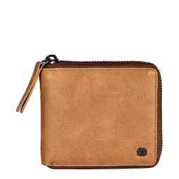 Eske Aziel Beige Casual Leather Zip Around Wallet for Men-picture-29