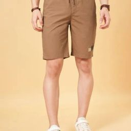 Urban Ranger By Pantaloons Brown Cotton Regular Fit Shorts-picture-38
