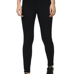 Van Heusen Black Skinny Fit Lightly Washed Jeans-picture-43